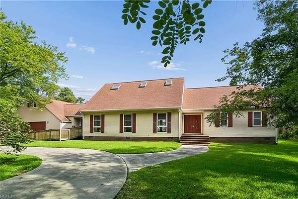 1.5 Acres of Land with Home for Sale in Poquoson, Virginia