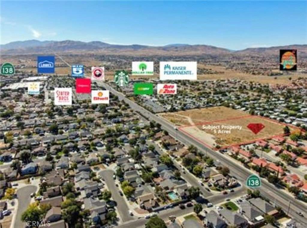 4.73 Acres of Residential Land for Sale in Palmdale, California