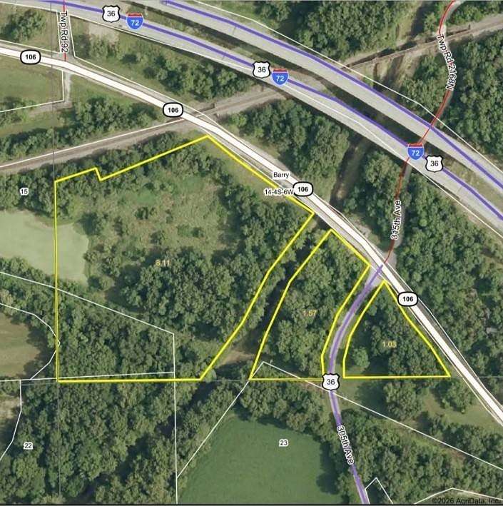 12 Acres of Recreational & Residential Land for Sale in Barry, Illinois