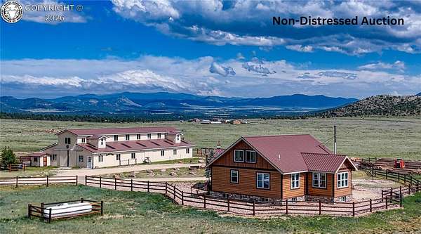 35.2 Acres of Land with Home for Auction in Westcliffe, Colorado