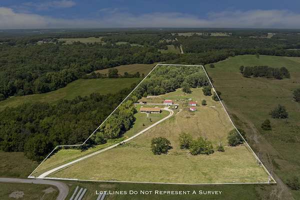 13.3 Acres of Land with Home for Sale in Conway, Missouri