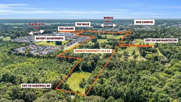 44.5 Acres of Land for Sale in Starkville, Mississippi