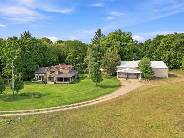 196 Acres of Land with Home for Sale in Rodney, Michigan