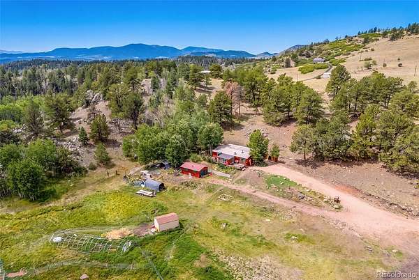 35.8 Acres of Land with Home for Sale in Guffey, Colorado