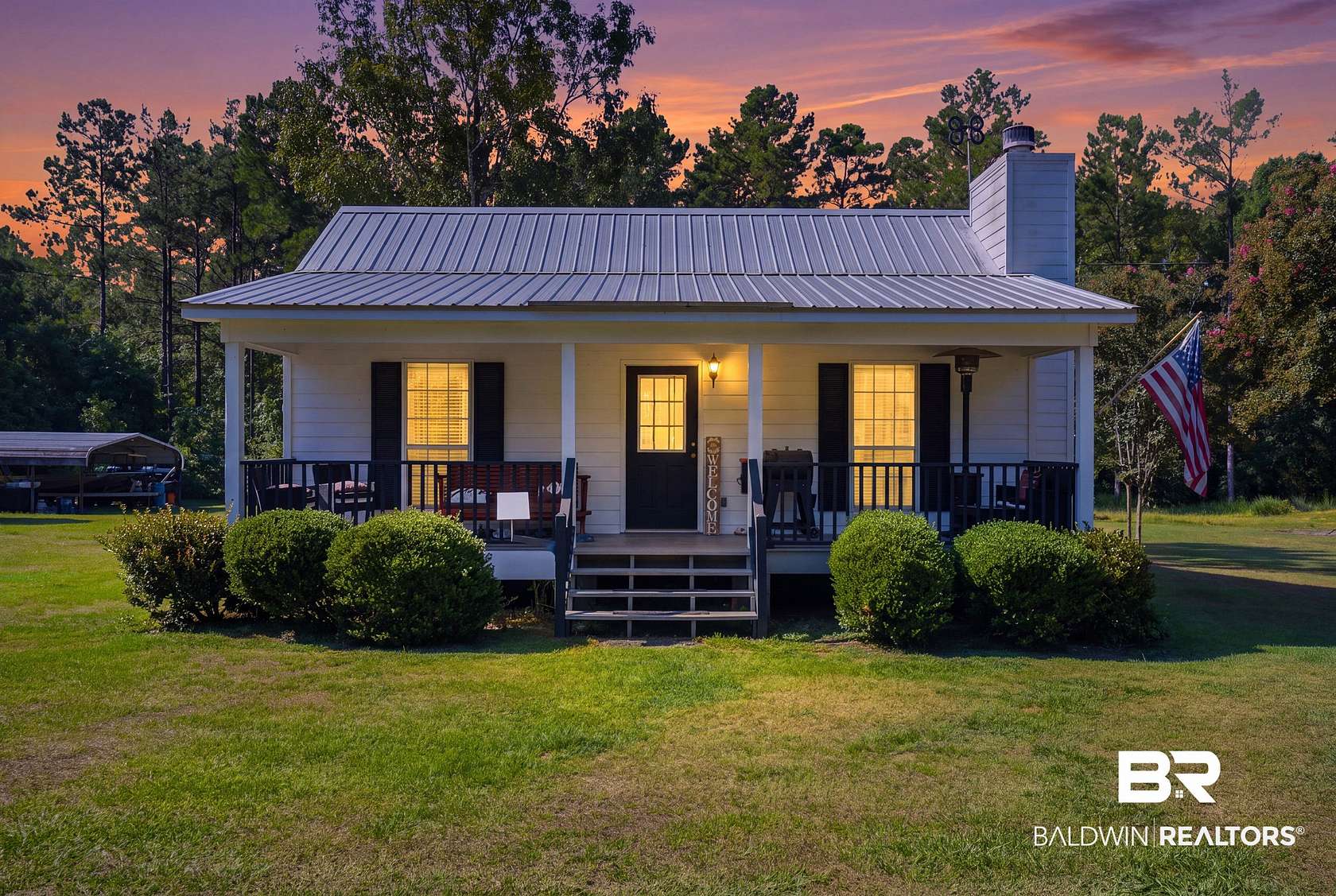 10 Acres of Recreational Land with Home for Sale in Stockton, Alabama