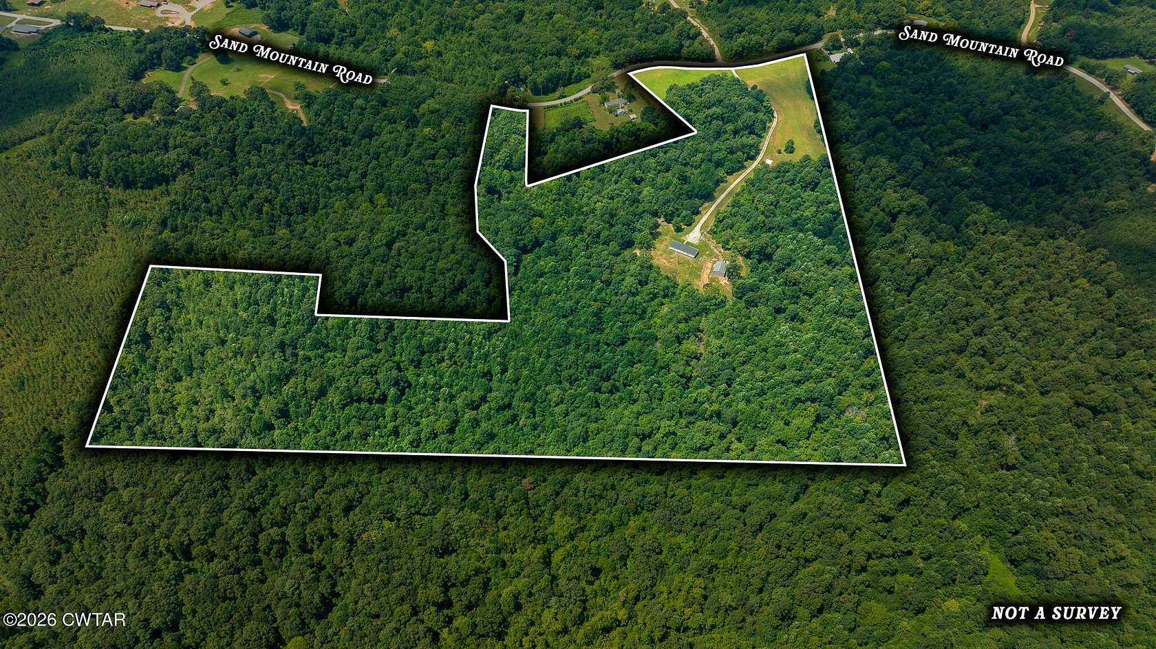 48.4 Acres of Land with Home for Sale in Enville, Tennessee
