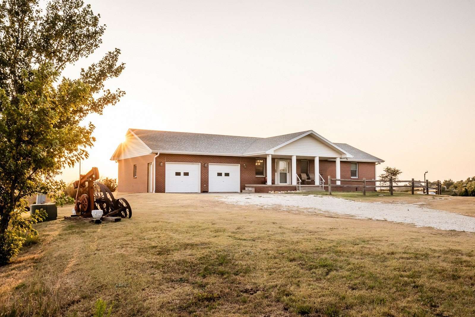 23 Acres of Land with Home for Auction in Sylvan Grove, Kansas