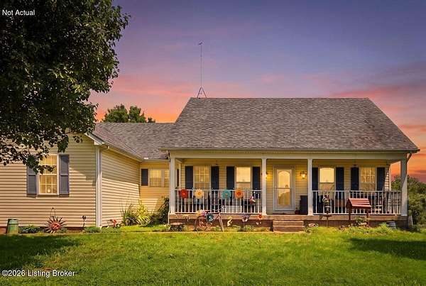 6.87 Acres of Land with Home for Sale in Taylorsville, Kentucky