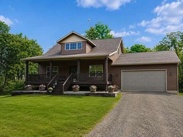 19.8 Acres of Land with Home for Sale in Sidney, Michigan