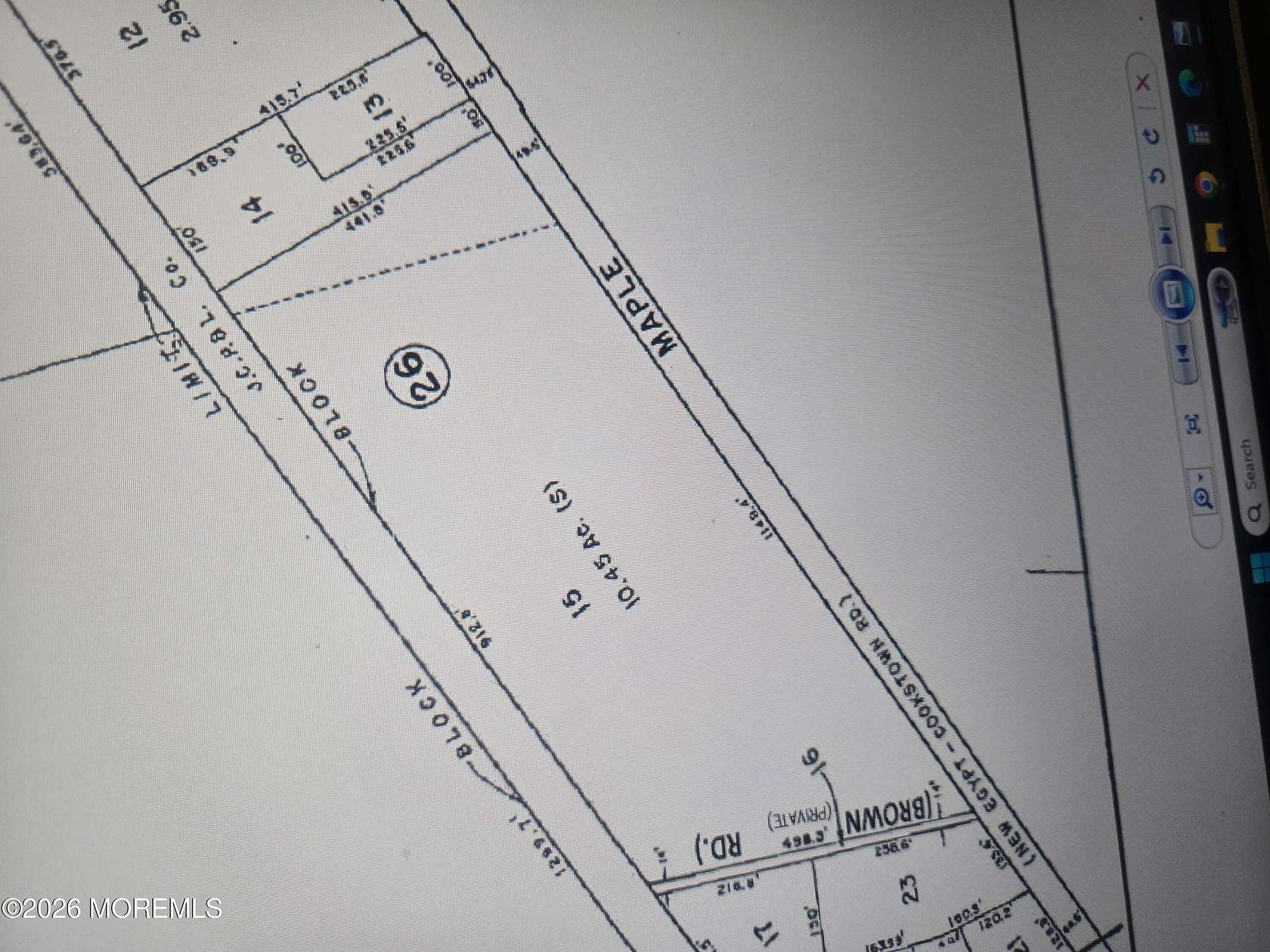 10.2 Acres of Commercial Land for Sale in New Egypt, New Jersey