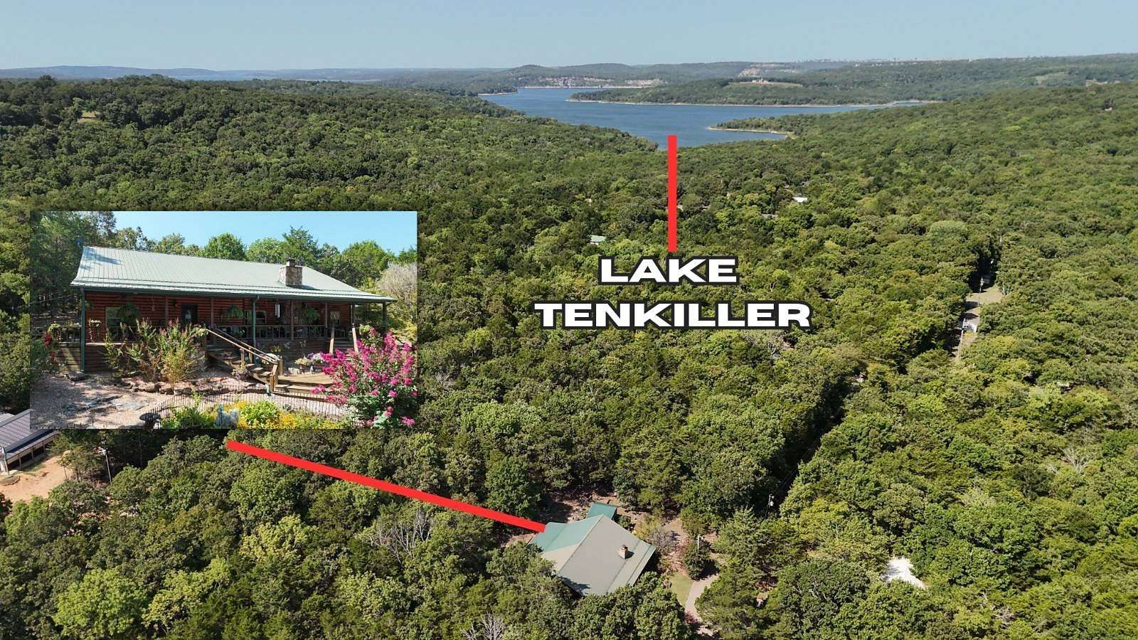 3.34 Acres of Land with Home for Sale in Cookson, Oklahoma