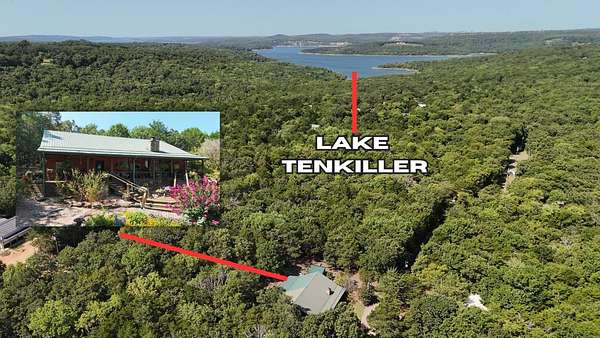 3.34 Acres of Land with Home for Sale in Cookson, Oklahoma
