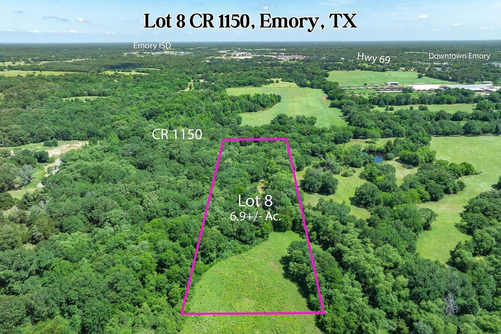 7 Acres of Residential Land for Sale in Emory, Texas