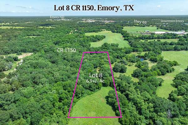 7 Acres of Residential Land for Sale in Emory, Texas