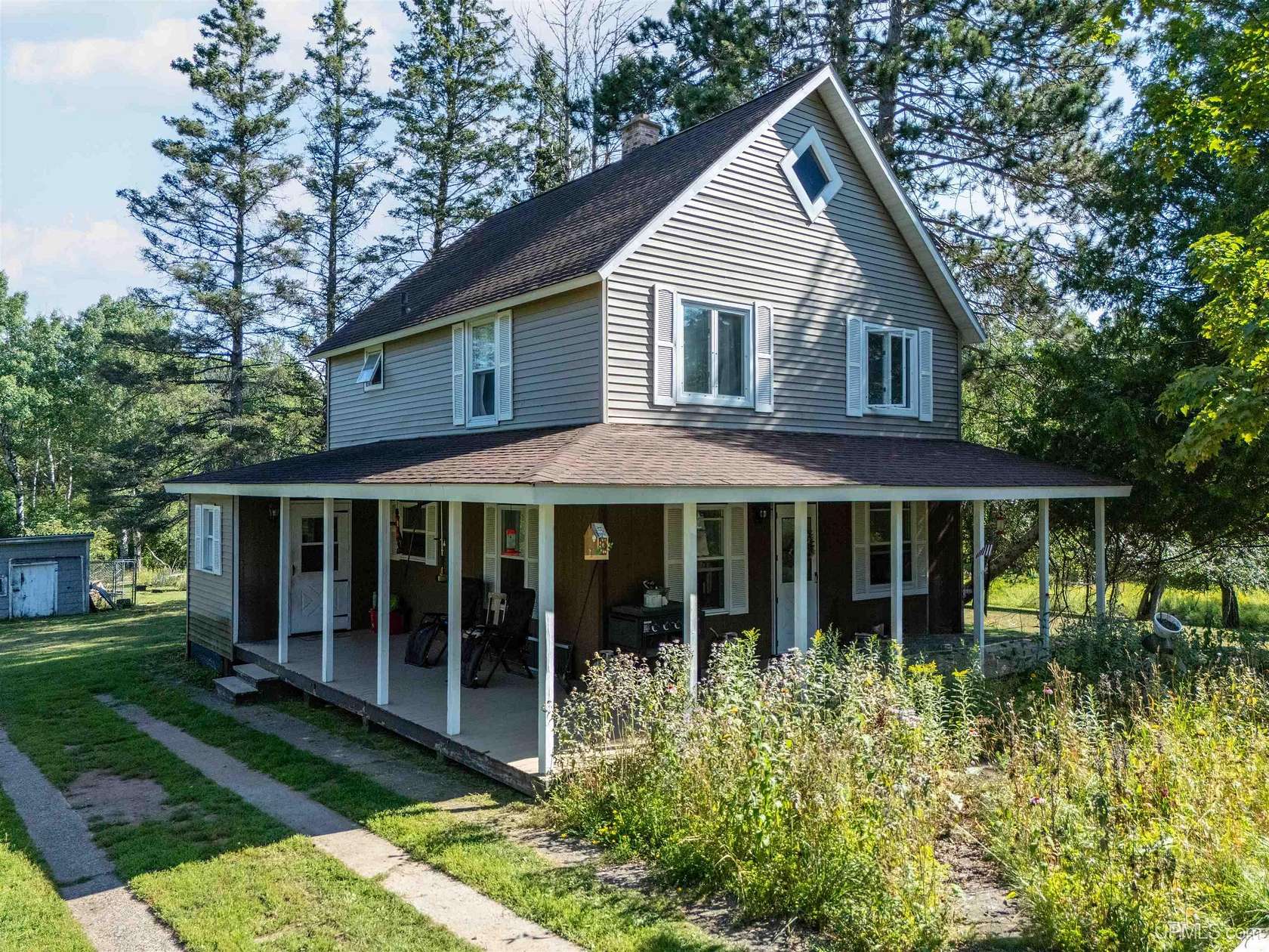 36 Acres of Recreational Land with Home for Sale in Iron River, Michigan