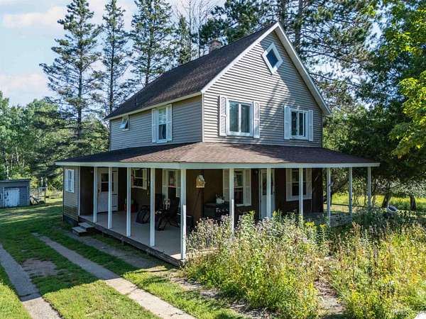 36 Acres of Recreational Land with Home for Sale in Iron River, Michigan
