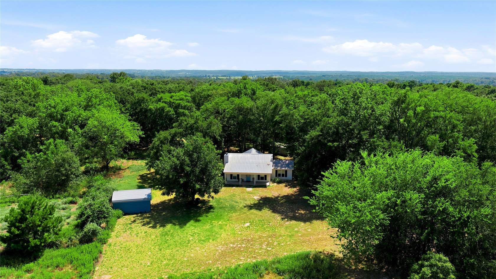 10 Acres of Land with Home for Sale in Murchison, Texas