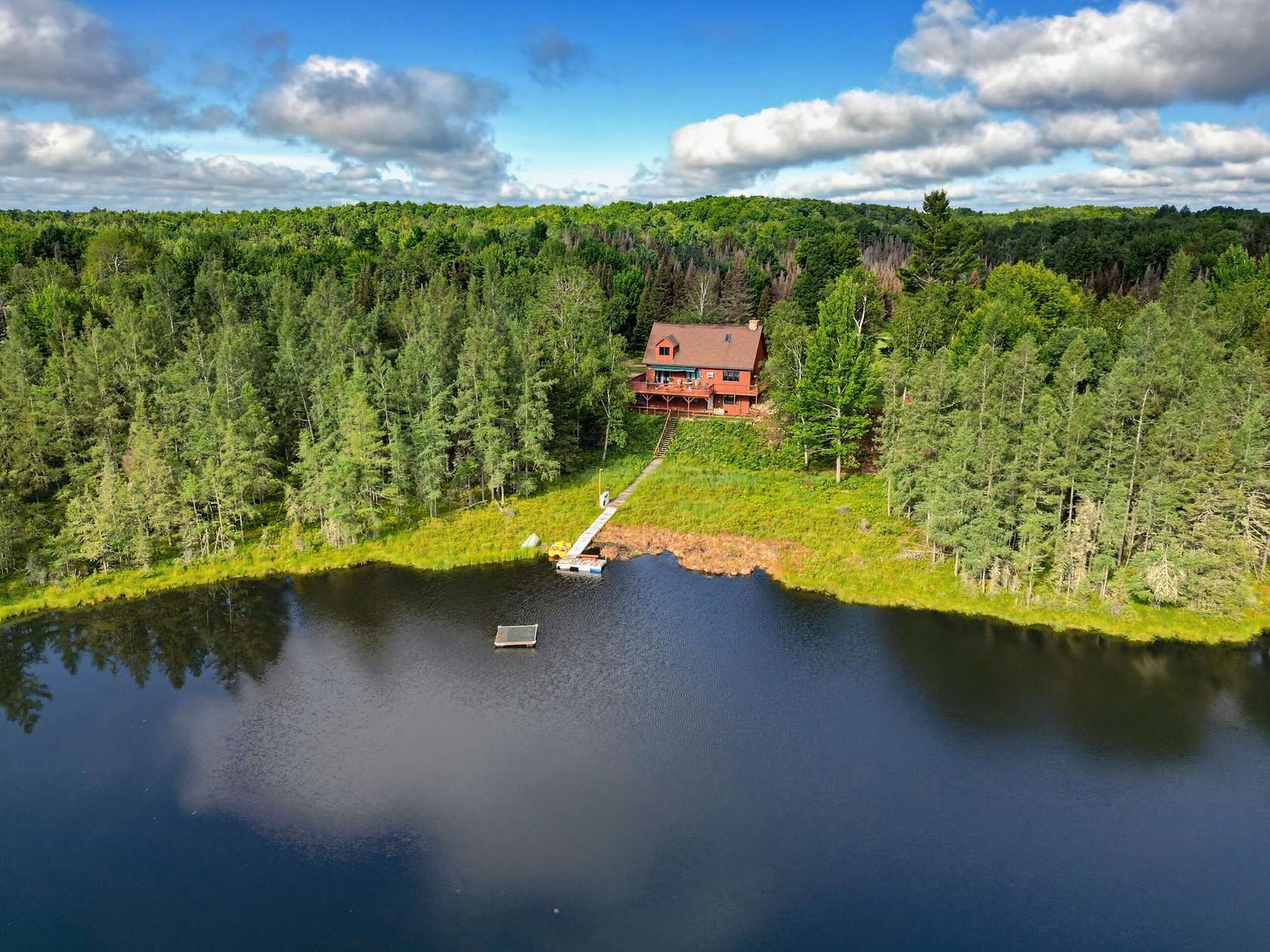 625 Acres of Land with Home for Sale in Three Lakes, Wisconsin