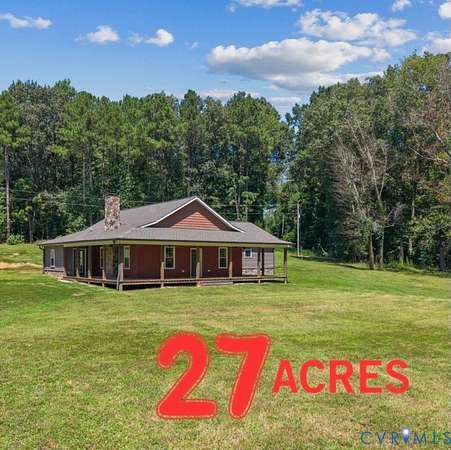 27 Acres of Recreational Land with Home for Sale in Dinwiddie, Virginia