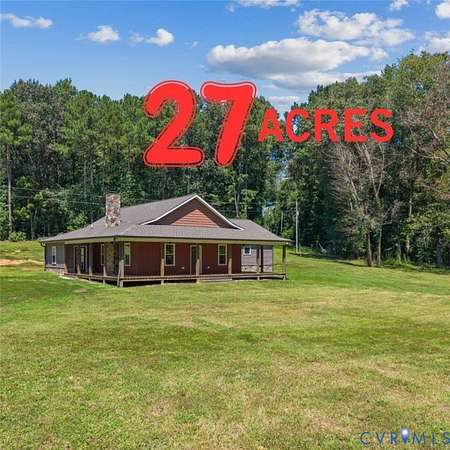 27 Acres of Recreational Land with Home for Sale in Dinwiddie, Virginia
