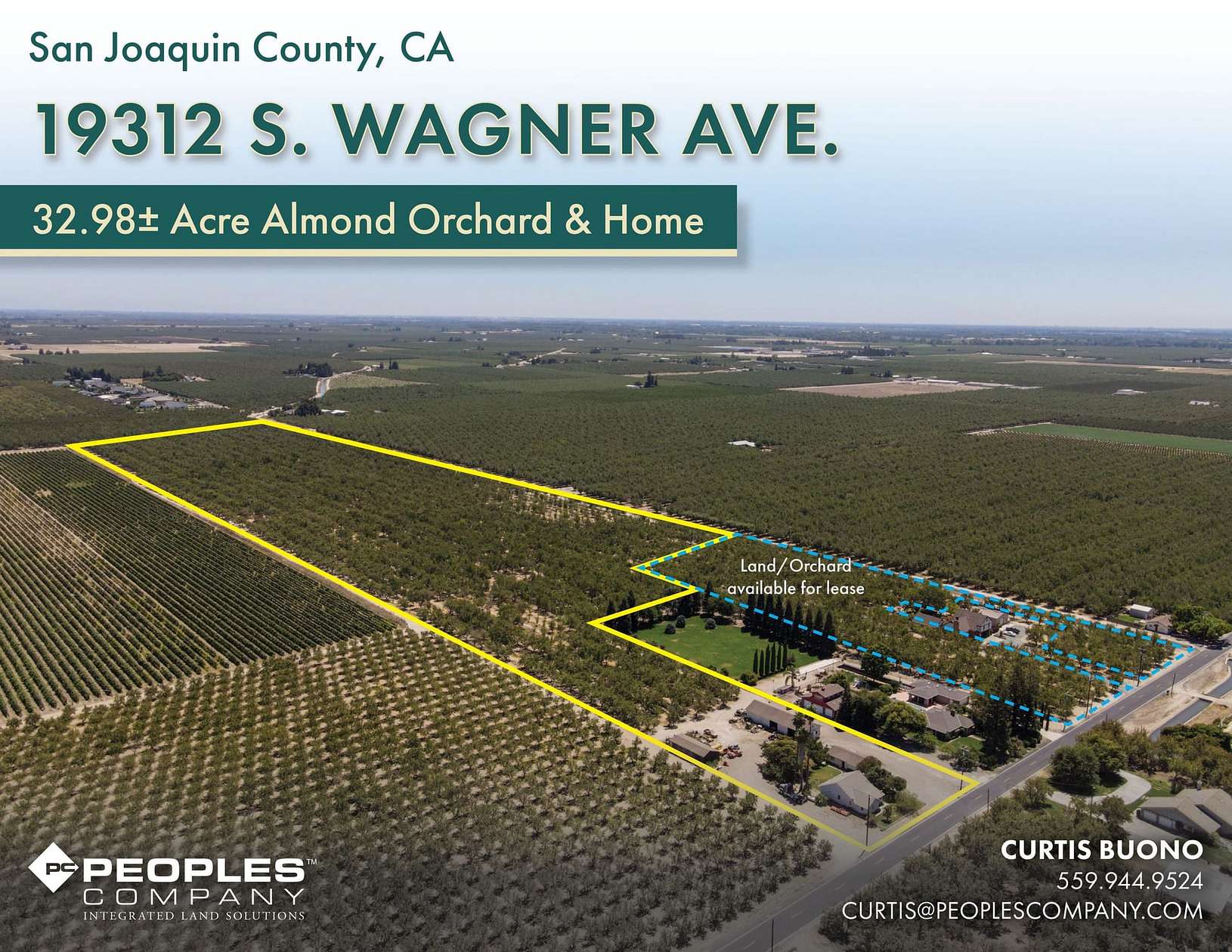 33 Acres of Land for Sale in Ripon, California
