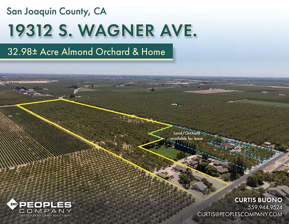 33 Acres of Land for Sale in Ripon, California