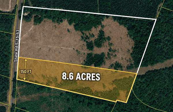 8.6 Acres of Land for Sale in Smoaks, South Carolina