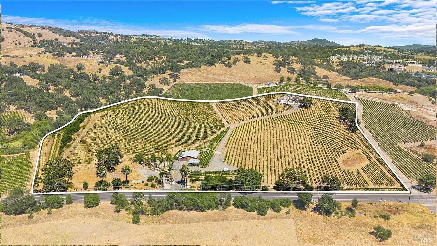 26.2 Acres of Agricultural Land with Home for Sale in Santa Rosa, California