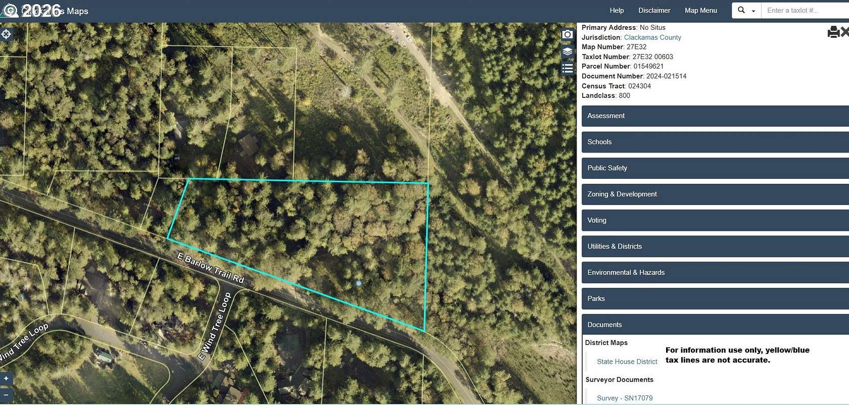 3.46 Acres of Residential Land for Sale in Rhododendron, Oregon