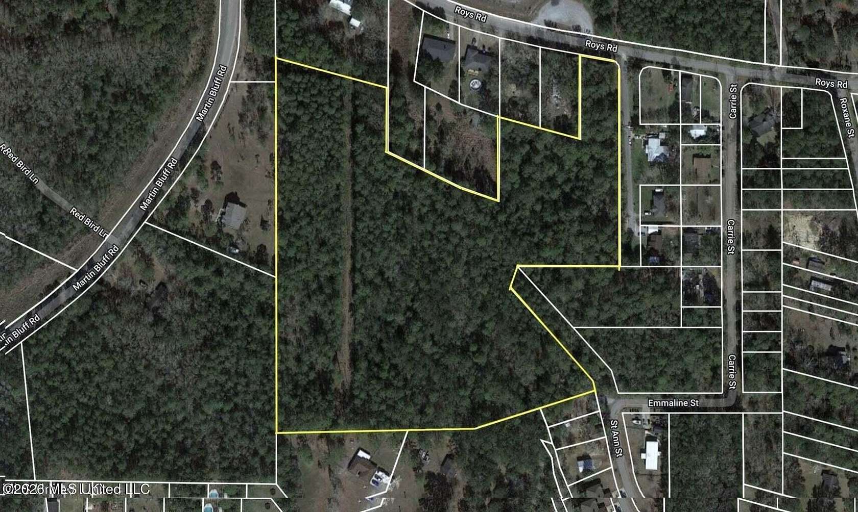 12.5 Acres of Land for Sale in Gautier, Mississippi