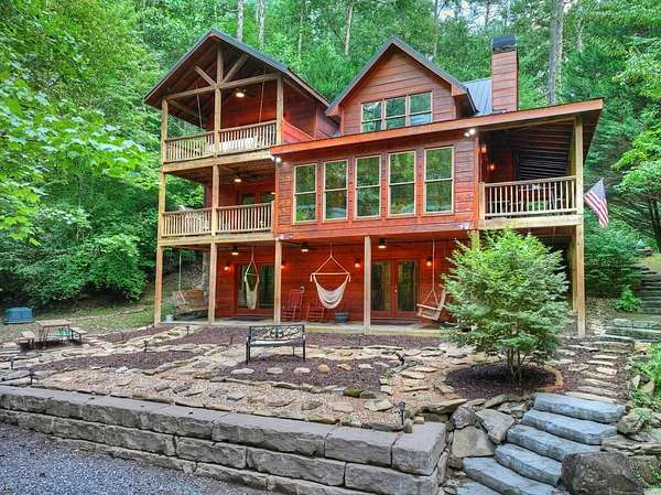 3.25 Acres of Land with Home for Sale in Ellijay, Georgia