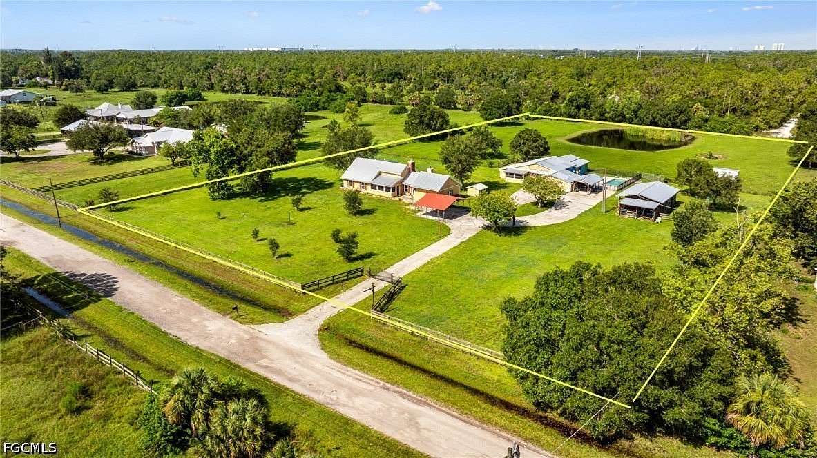 4.86 Acres of Land with Home for Sale in Fort Myers, Florida