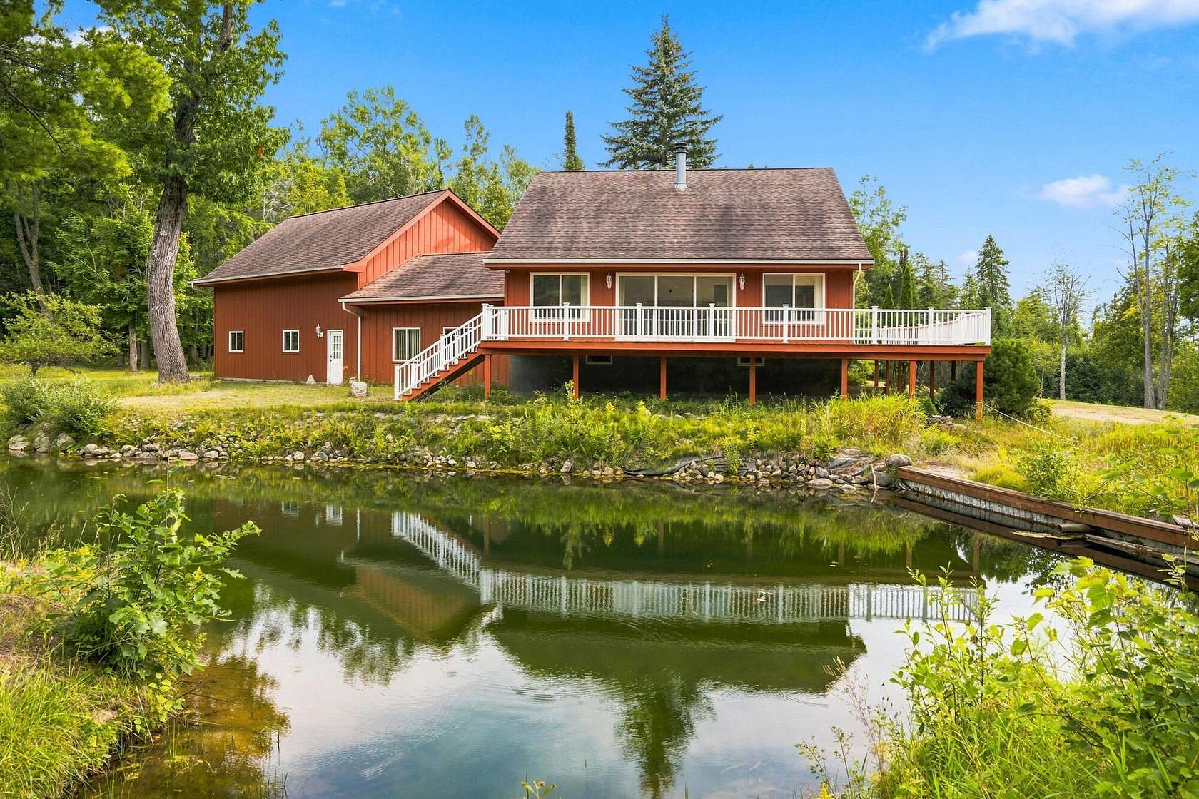 10.3 Acres of Land with Home for Sale in Indian River, Michigan
