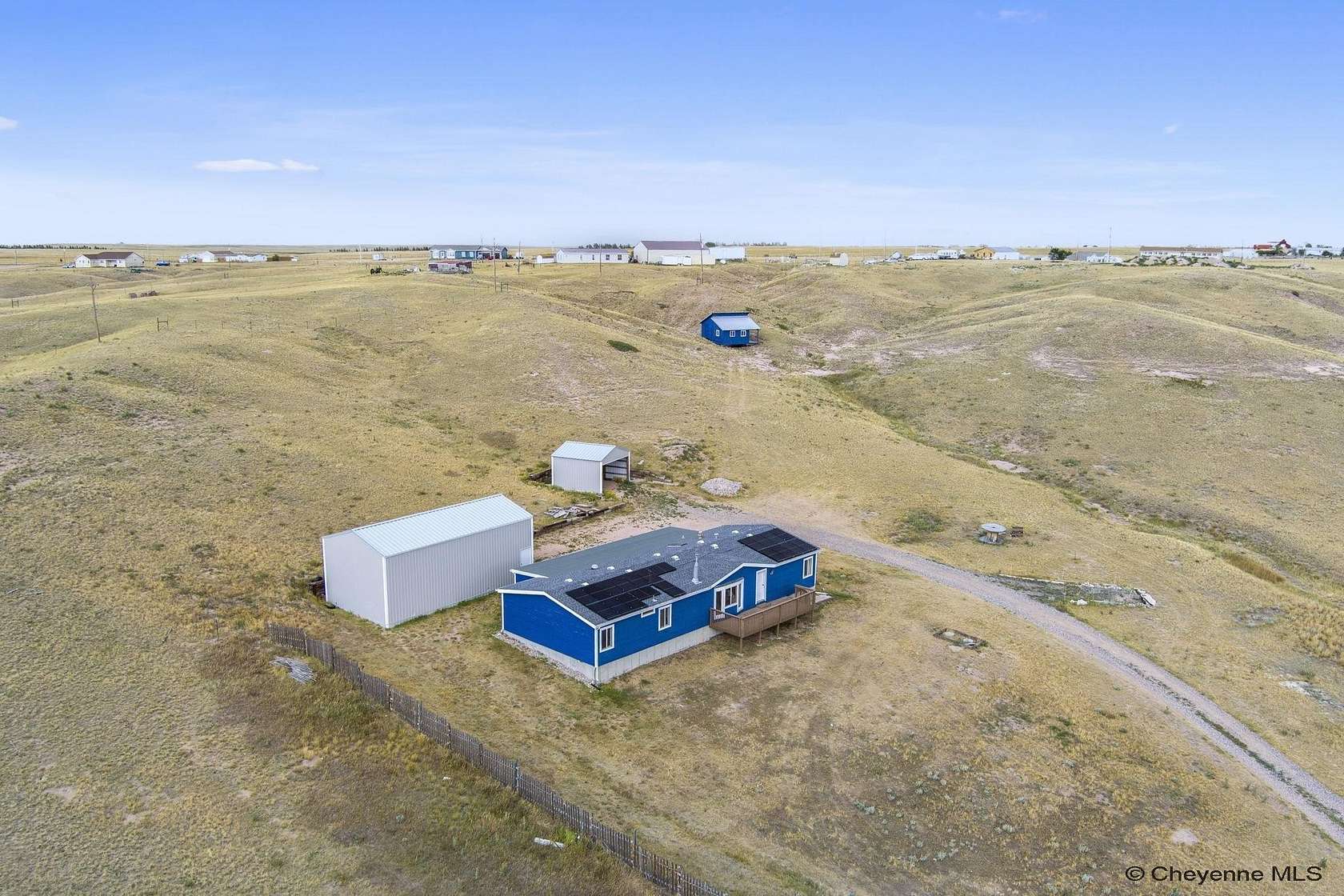 6.53 Acres of Land with Home for Sale in Cheyenne, Wyoming
