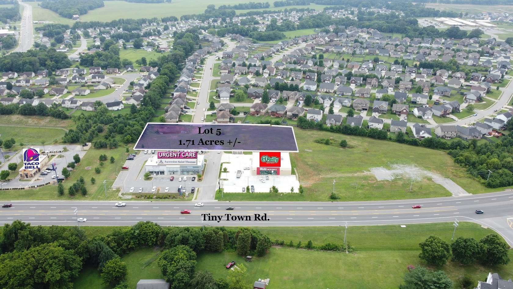 1.7 Acres of Commercial Land for Sale in Clarksville, Tennessee