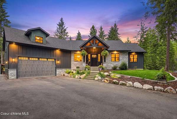 5 Acres of Land with Home for Sale in Spirit Lake, Idaho