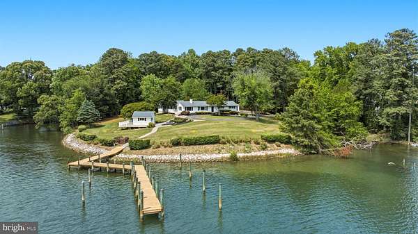 3.29 Acres of Land with Home for Sale in Solomons, Maryland