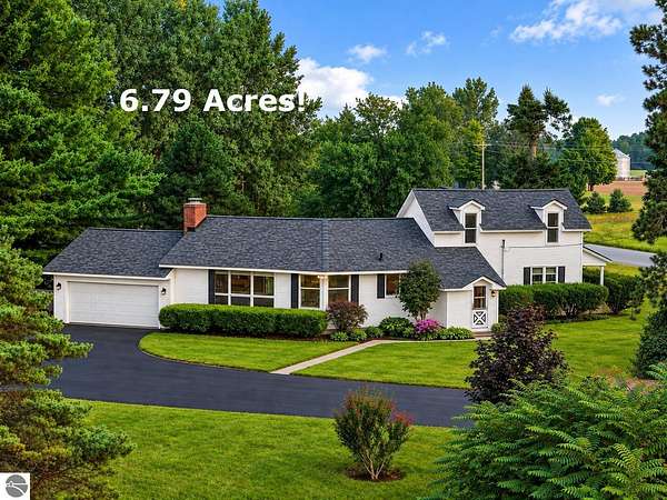 6.79 Acres of Land with Home for Sale in Traverse City, Michigan