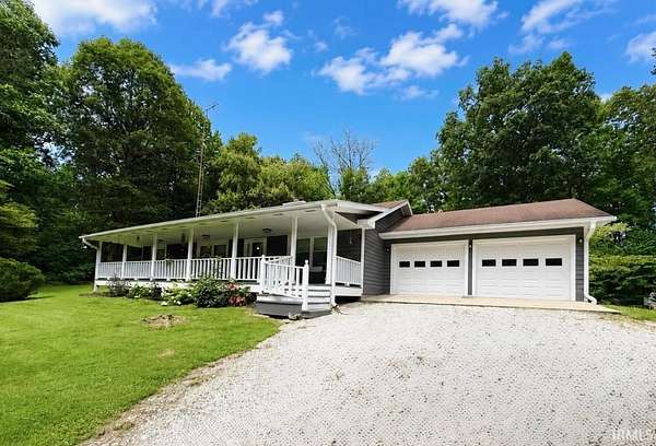 7.25 Acres of Land with Home for Sale in Mitchell, Indiana