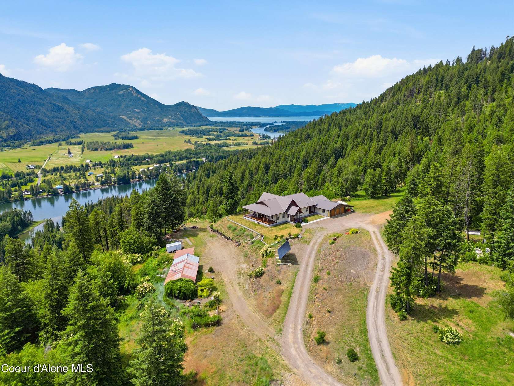 60 Acres of Land with Home for Sale in Clark Fork, Idaho