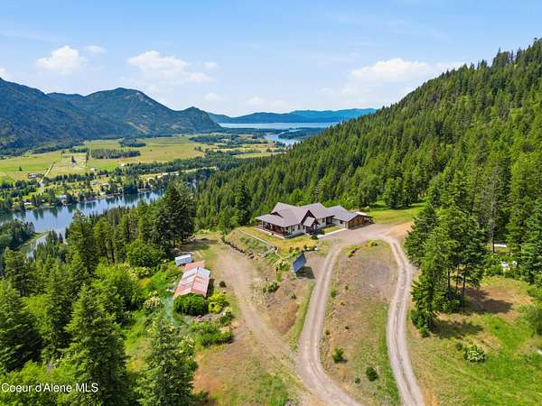 60 Acres of Land with Home for Sale in Clark Fork, Idaho