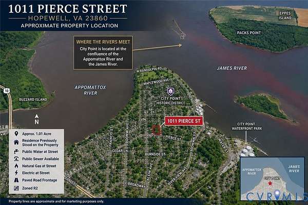 1 Acre of Residential Land for Sale in Hopewell, Virginia