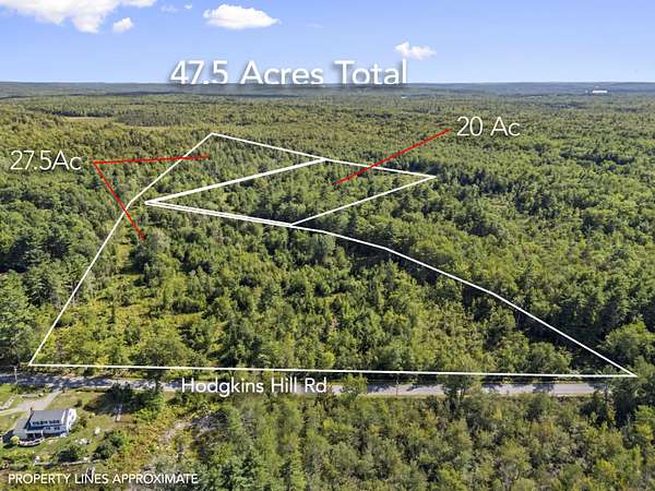 47.5 Acres of Recreational Land for Sale in Jefferson, Maine