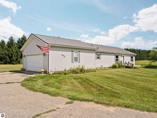 6.33 Acres of Land with Home for Sale in Buckley, Michigan