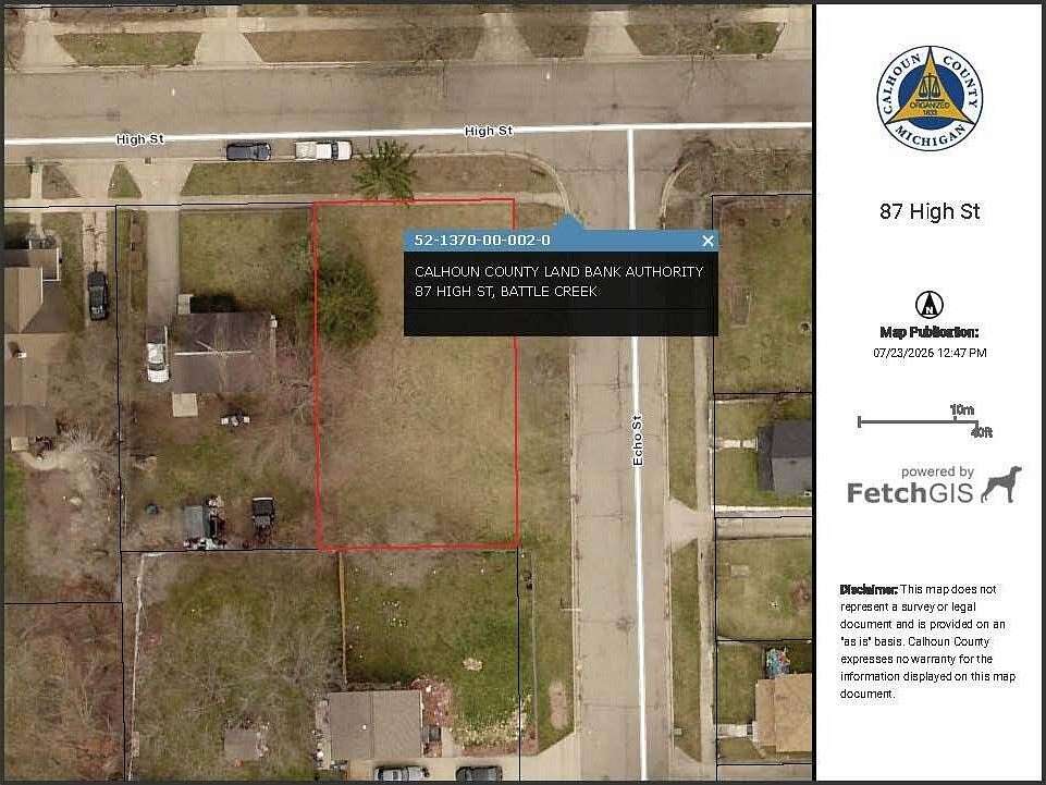 0.18 Acres of Residential Land for Sale in Battle Creek, Michigan