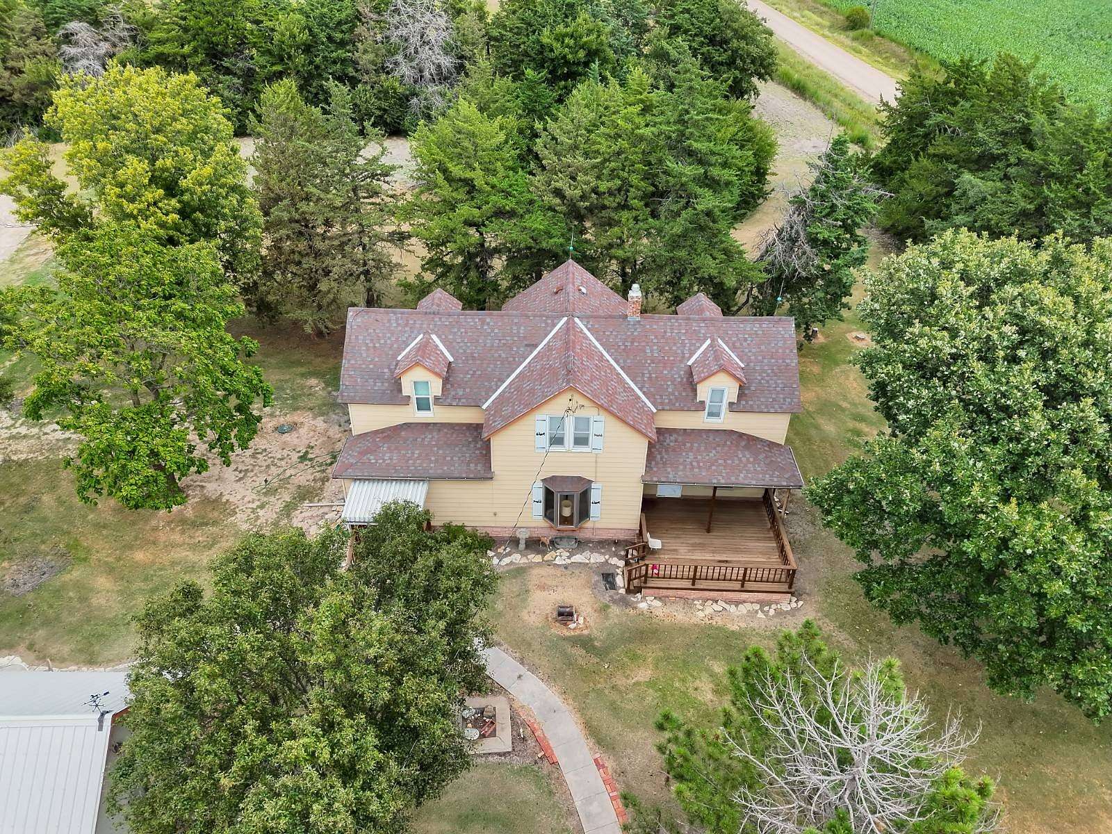 4.2 Acres of Land with Home for Auction in Russell, Kansas
