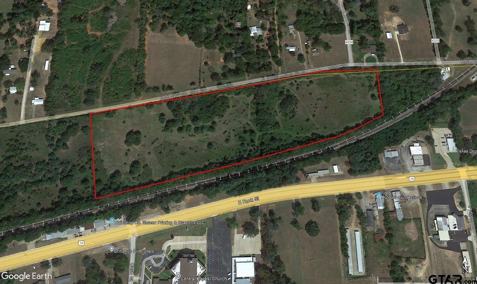 16.8 Acres of Land for Sale in Jacksonville, Texas