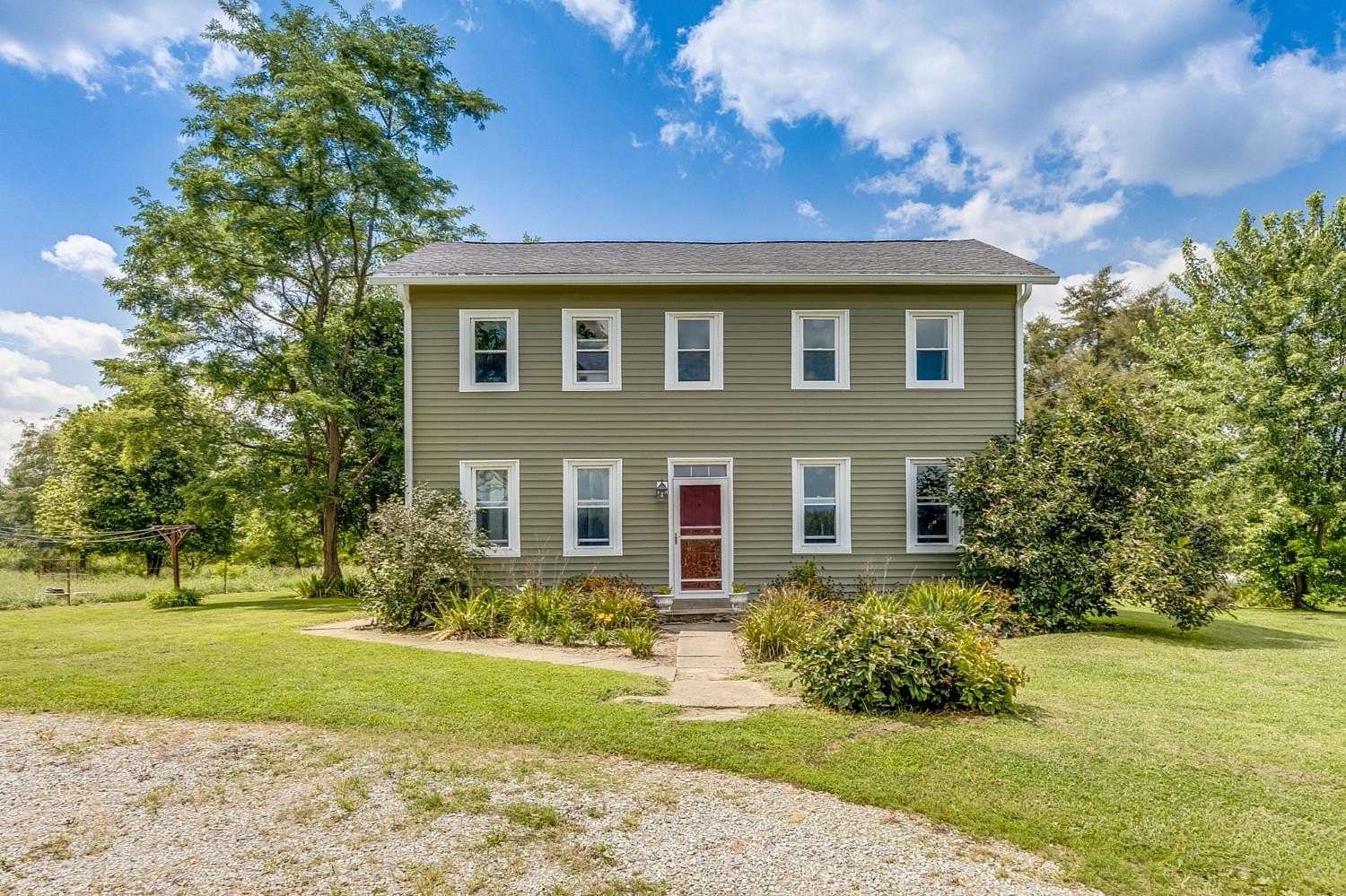 21.2 Acres of Agricultural Land with Home for Sale in Connersville, Indiana