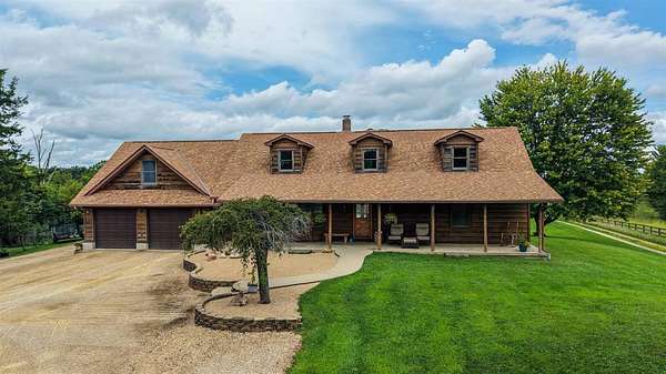 10 Acres of Land with Home for Sale in Aurora, Indiana