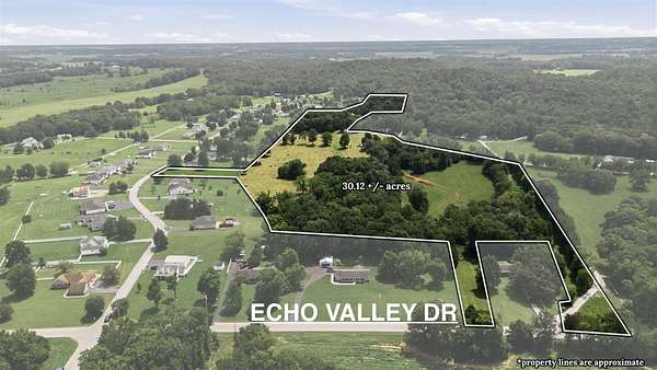 30.1 Acres of Agricultural & Residential Land for Sale in Auburn, Kentucky